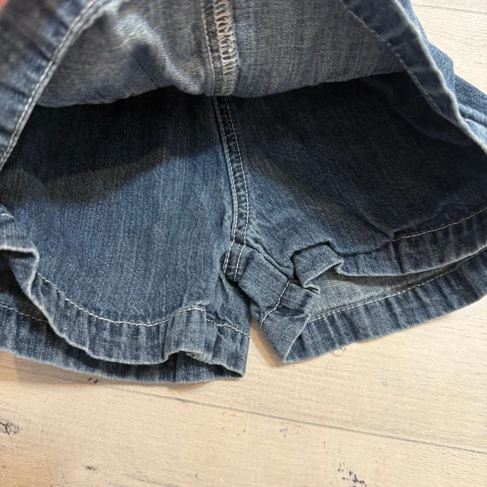 OshKosh B'Gosh‎ girls denim skirt anchor flowers 2T